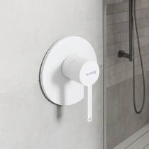 Смеситель скрытого монтажа для душа Kludi Nova Fonte 207555315 белый мат, фото №1