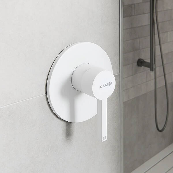Смеситель скрытого монтажа для душа Kludi Nova Fonte 207555315 белый мат, фото 1