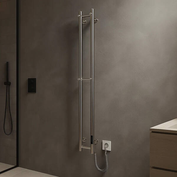 Полотенцесушитель электрический Марио e-INOX Соле 1170х140 TR 2.0 K полир.нержавеющая сталь, фото 8