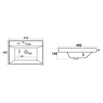 Раковина Royo Cairo 131645 80 см белый глянец, фото №3