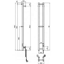 Полотенцесушитель электрический Марио e-INOX Соле 1170х140 TR 2.0 K сатин, фото №5