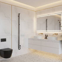 Рушникосушарка електрична Маріо Рей-I TR 2.21.1103.15.GR 1500х30/130 мм графіт 35 Вт, фото №4