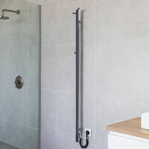 Рушникосушарка електрична Маріо Рей-I TR 2.21.1103.15.GR 1500х30/130 мм графіт 35 Вт, фото №1