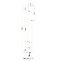 Рушникосушарка електрична Маріо Рей-I TR 2.21.1103.15.GR 1500х30/130 мм графіт 35 Вт, фото №3