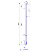 Рушникосушарка електрична Маріо Рей-I TR 2.21.1103.15. 1500х30/130 мм золото лайт 35 Вт, фото №3