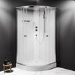 Душова кабіна AM PM X-Joy W94C-401-100MT 100x100 см профіль матовий хром, скло прозоре, з піддоном, фото 1