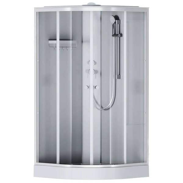 Душова кабіна AM PM X-Joy W94C-401-100MT 100x100 см профіль матовий хром, скло прозоре, з піддоном, фото 2