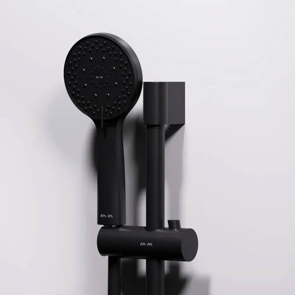 Душевая кабина AM PM X-Joy Square W94C-403-090BT 90x90 см профиль матовый черный, стекло прозрачное, с поддоном, фото 5