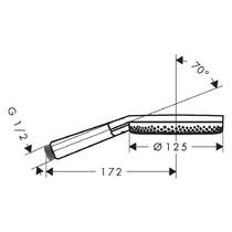 Ручний душ Hansgrohe Raindance Alive Select S 24512700 білий матовий, фото №3