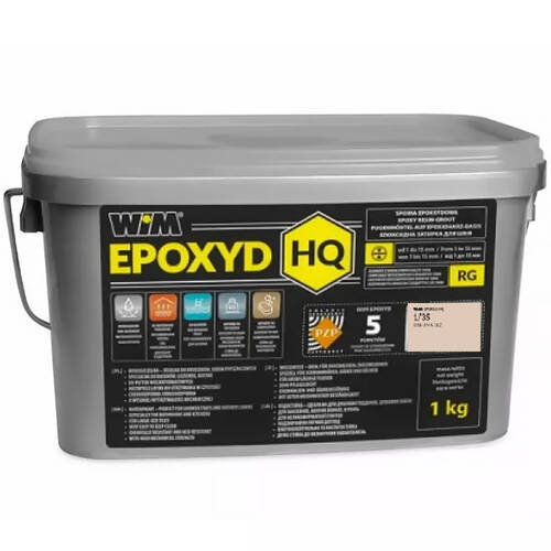 Заповнювач для швів WIM EPOXYD HQ 1/35 епоксидний двокомпонентний багама беж 1 кг, фото 2