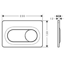 Клавіша змиву Hansgrohe iFrame Original S 66002000 хром, фото №3