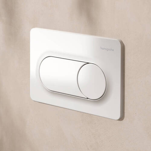 Клавіша змиву Hansgrohe iFrame Original S 66002450 білий глянець, фото 1