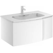 Тумба для раковины Royo Wave 126469 подвесная белый матовый, фото №2