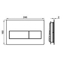Клавиша смыва Noken Smart Line Glass 100303015 черный, фото №3