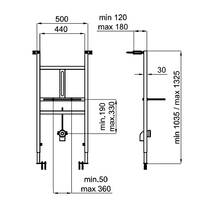 Инсталляционная рама Noken Smart Line 100308332 без смывной системы для подвесного уринала, фото №2