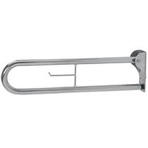 Поручень Noken Easy 100042138 с держателем для туалетной бумаги, сталь, фото №2