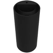 Раковина Miraggio Cosmo Mirasoft 46 см напольная, черный матовый, фото №2