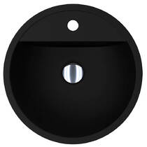 Раковина Miraggio Cosmo Mirasoft 46 см напольная, черный матовый, фото №4