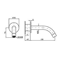 Смеситель для раковины Zucchetti Isy22 ZIS1737.P31 электронный, британское золото матовый, фото №2