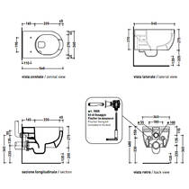 Унитаз подвесной Flaminia App AP115SCAR карбон матовый, фото №3