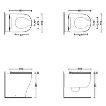 Кришка для унітаза Flaminia App APCW05CAR Soft Close та quick-release, карбон матовий, фото №3