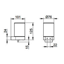 Дозатор для рідкого мила Keuco Plan 14951370000 з тримачем, чорний матовий, фото №3