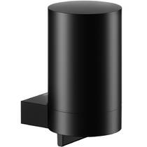 Дозатор для рідкого мила Keuco Plan 14951370000 з тримачем, чорний матовий, фото №2