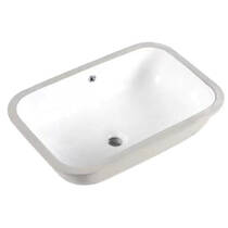 Раковина Devit Quadra 1610133 55х38 см под столешницу, белая, фото №2