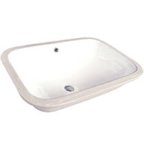 Раковина Devit Quadra 1610133 55х38 см под столешницу, белая, фото №3