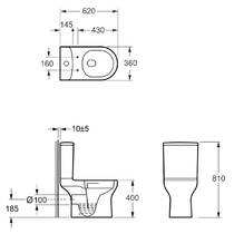 Унитаз-компакт Devit Life5810020 с крышкой soft-close безободковый, белый, фото №3