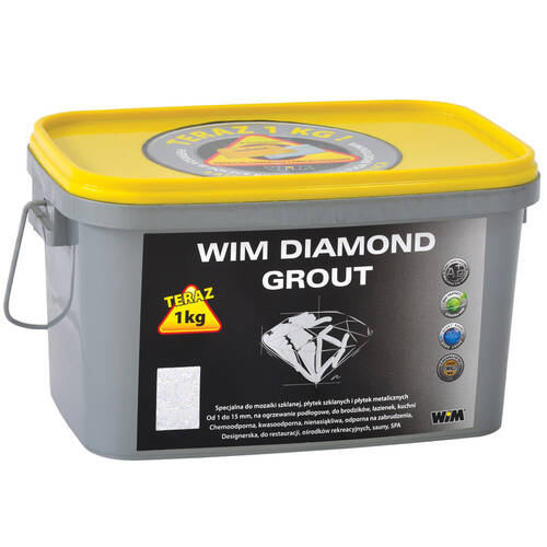 Заповнювач для швів WIM Diamond Grout 311 металізований з блискітками опал 1 кг, фото 2