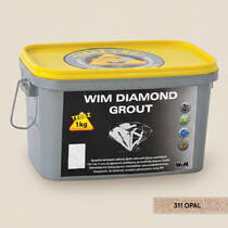 Заполнитель для швов WIM Diamond Grout 311 металлизированный с блестками опал 1 кг, фото №1
