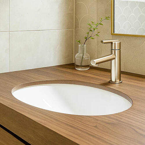 Раковина Devit Ovale 1611137 під стільницю 55,5 см, білий, фото 1