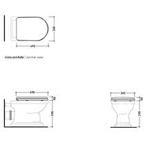 Кришка для унітаза Flaminia Fidia 07/CR Soft Close білий глянець, фото №3