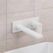 Смеситель скрытого монтажа для раковины Kludi Renon 422455375 белый матовый, фото №1