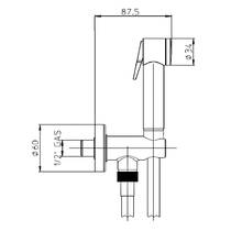 Гігієнічний душ Bossini Paloma C69017800030015 хром, фото №4