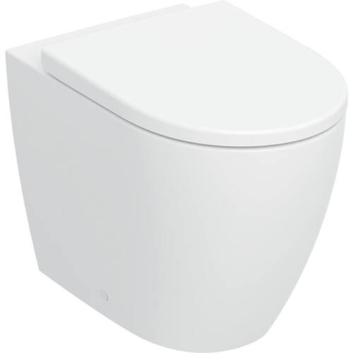 Унітаз підлоговий Geberit iCon 503.080.00.1 з кришкою SoftClose, QuickRelease, білий глянець, фото 2