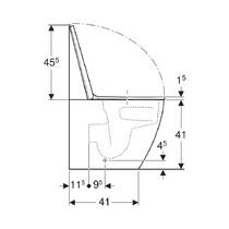 Унітаз підлоговий Geberit iCon 503.080.00.1 з кришкою SoftClose, QuickRelease, білий глянець, фото №5