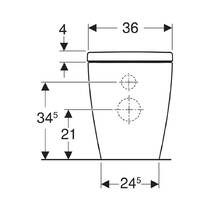 Унітаз підлоговий Geberit iCon 503.080.00.1 з кришкою SoftClose, QuickRelease, білий глянець, фото №4