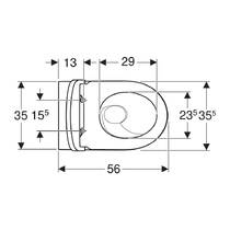 Унітаз підлоговий Geberit iCon 503.080.00.1 з кришкою SoftClose, QuickRelease, білий глянець, фото №3