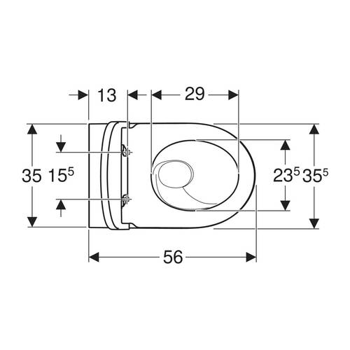 Унітаз підлоговий Geberit iCon 503.080.00.1 з кришкою SoftClose, QuickRelease, білий глянець, фото 3