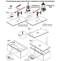 Тумба Аква Родос Манхеттен антрацит мат зі стільницею чорний мармур 100 см, фото №5
