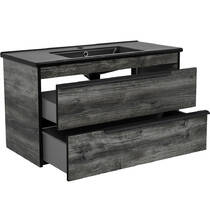 Тумба Аква Родос Loft-Neo 20052 консольна дуб морас з раковиною Arte 100 см, фото №4