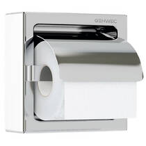 Тримач для туалетного паперу Genwec GW03 08 04 02 з кришкою, нержавіюча сталь, фото №2