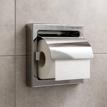 Тримач для туалетного паперу Genwec GW03 08 04 02 з кришкою, нержавіюча сталь, фото №1