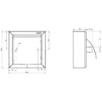Тримач для туалетного паперу Genwec GW03 08 04 02 з кришкою, нержавіюча сталь, фото №3
