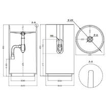 Раковина WGT Eleganza 01 напольная белый глянец, фото №3