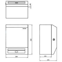 Диспенсер для паперових рушників Genwec GW03 24 04 01 автоматичний, нержавіюча сталь, фото №3