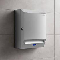 Диспенсер для паперових рушників Genwec GW03 24 04 01 автоматичний, нержавіюча сталь, фото №1