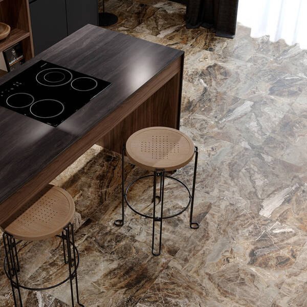 Керамограніт Ceramica Dese0 Vesuvio коричневий 4F7580 60x60 см